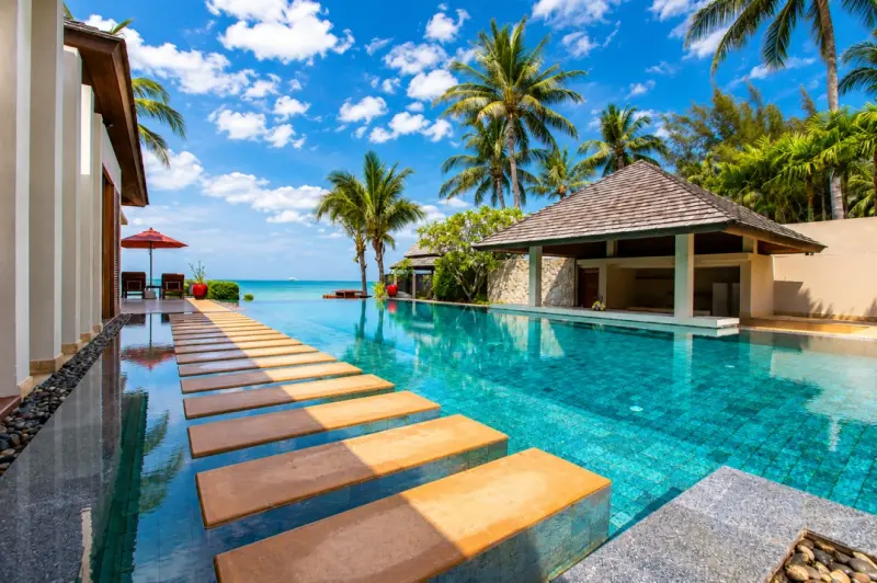 tropical resort villa