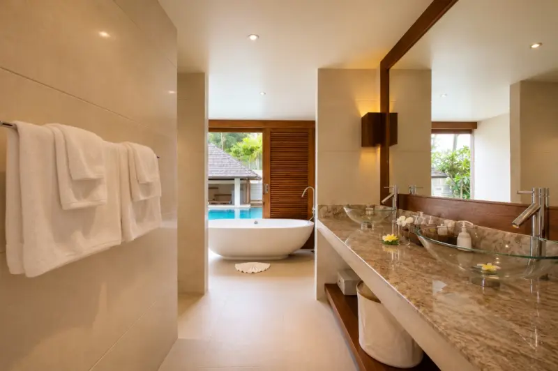 spa style bathroom