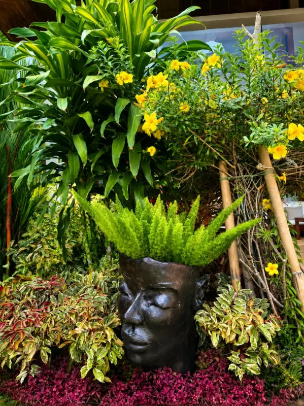 garden with thai sala