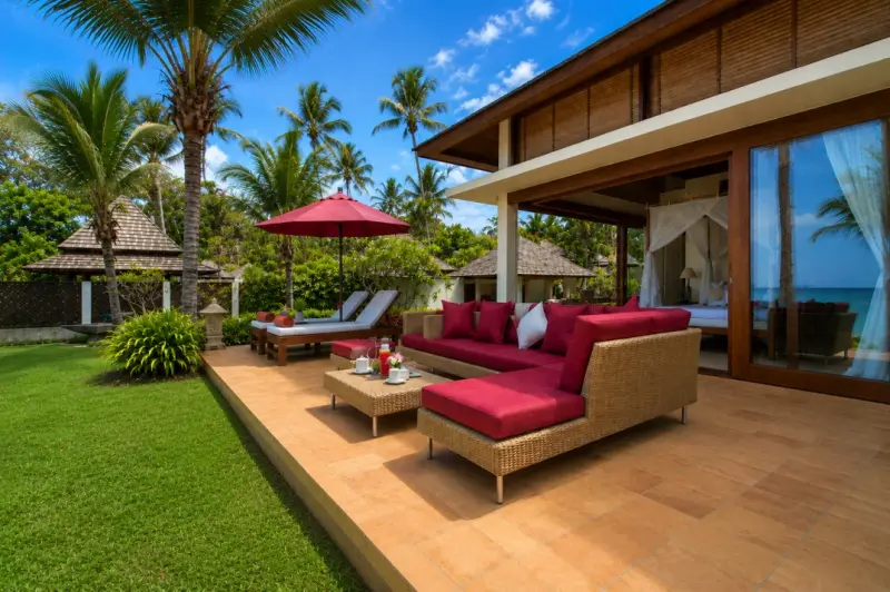 oceanfront garden villa