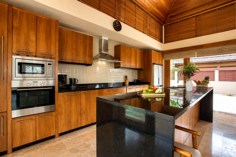 tropical villa kitchen