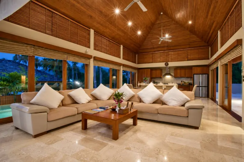 tropical villa lounge