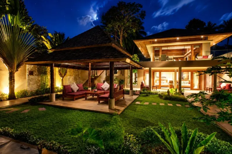 Izba Villa Ayundra v Villa Ayundra Co.,Ltd. – tropical villa at night